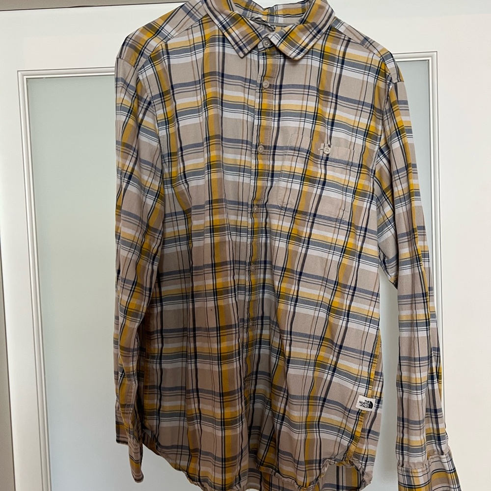 The North Face Cotton Plaid Button Down - size large